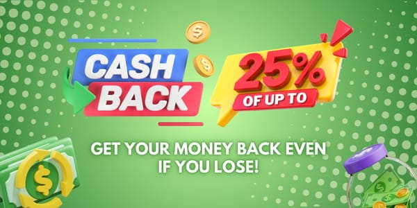 Casinoplus 15 Cashback bonus promotion banner